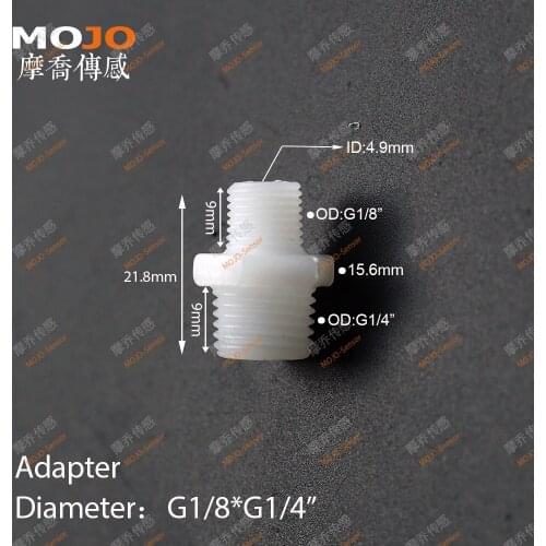 Variable diameter connector MJ-G1/8xG1/4 PE material plastic G1/8 to G1/4 bushing pipe fitting parts Free shipping of10pcs