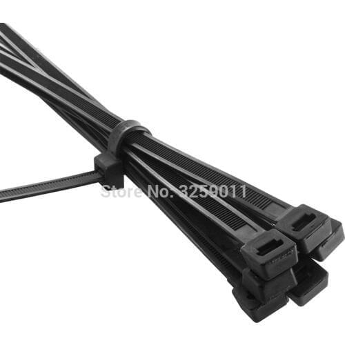 250PCS Self-Locking Nylon Cable Tie Heavy Duty Zip Ties 4*380 380mm Cable Clips Organizer, Cable Management