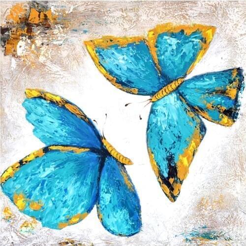 Blue Phnom Penh Butterfly Diamond Painting Round Full Drill Nouveaute DIY Mosaic Embroidery 5D Cross Stitch Home Decor Gifts