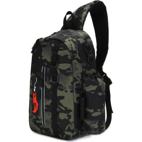 A5KC Fishing Sling Tackle Storage Bag Lightweight Sling Fishing Backpack - Sling Tool Bag for Fishing Hiking Hunting Camping