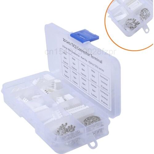 Tjc3 Terminal Connectors 20 Sets - 5 Sets of 2.5mm 6 / 7 / 8 / 9pin Each (50 Terminals)