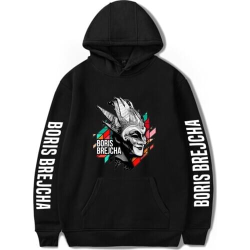 DJ Boris Brejcha print Hoodies Men/Women Casual Long Sleeve Hooded Sweatshirt Korean loose tops ins tide Sweatshirt