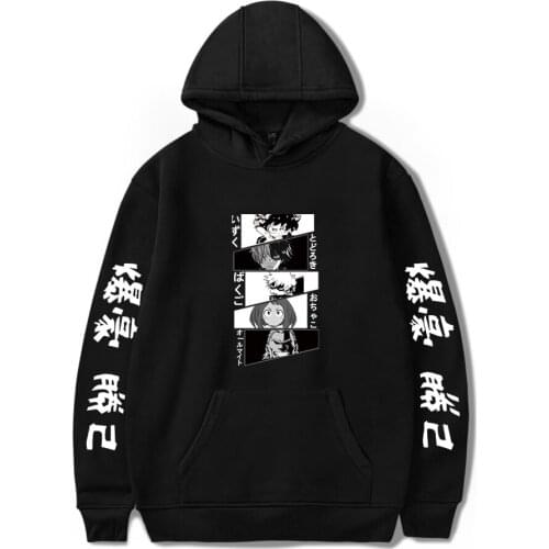 Anime My Hero Academia Hoodie Men Women Sweatshirts Anime Clothes Autumn Winter Tracksuits Harajuku Boy Girl Hooded kids Clothes