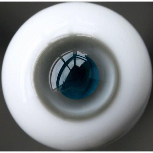 [wamami] 0118# 8mm Light Slate Gray & Light Gray For BJD Doll Glass Eyes