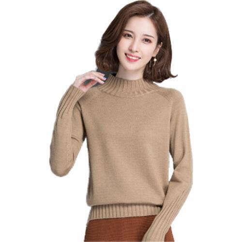 Autumn Winter Large Size Women Sweater Womens Costumes Sweet Knitted Sweater Solid Casual Thick Pullover Female Sweater J780
