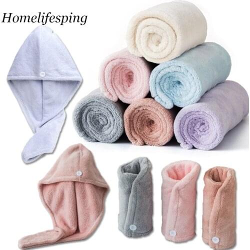 Women Microfiber Towel Hair Towel Bath Towels for Adults Home Terry Towels Bathroom Serviette De Douche Turban for Drying Hair