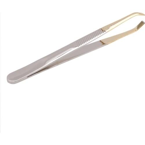 1PC Eyebrow Tweezer Stainless Steel Slant Tip Eyes Tweezer Clip For Face Hair Removal Make Up Tools Pince A Epiler