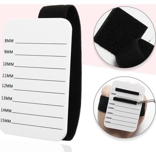 1pc Hand-held Eyelashes Scale Pads Lash Glue Holder Eyelash Extension Supplies Makeup Tools Kit For Professional Beauty Salon