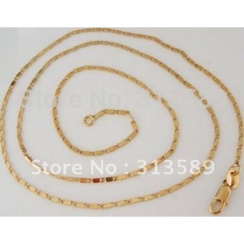 18INCH 20INCH 24INCH YELLOW GOLD SOLID GP FILLED BOX CHAIN NECKLACE/Great Gift/Great Money Maker