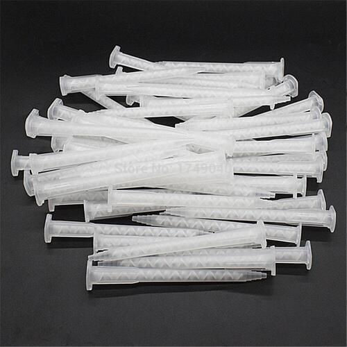 30pcs Static Mixer Tube AB Glue Epoxy Adhesive Gun Dispenser Mixing Nozzle 103mm Applicator Mixing Nozzle Tube Adhesive Tools