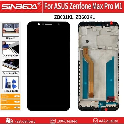 5.99" Original LCD Display For ASUS Zenfone Max Pro M1 ZB601KL ZB602KL LCD Touch Screen+FrameDigitizer No Dead Pixel Assembly