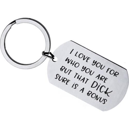 Fashion I Love You For Who You Are Keyring Keychain