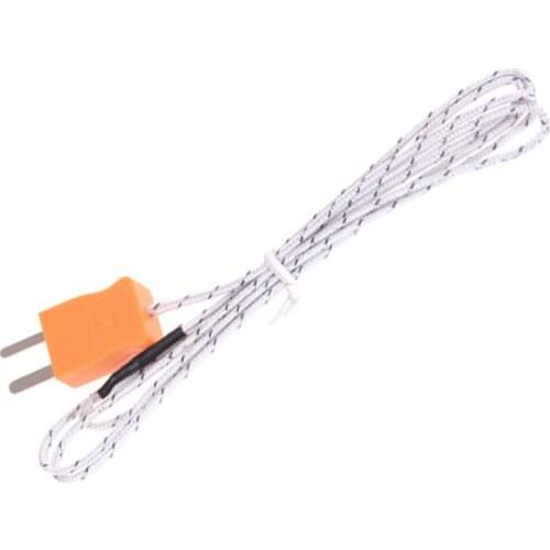 Temperature Sensor Thermocouple Probe Measurement Sensing Tester Line Waterproof 1 M Instrument K-Type -50-400℃ Durable