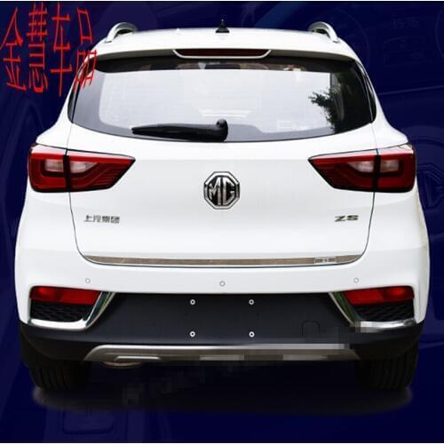 For Mg Zs 2017 -2018 stainless steel Gen refit rearguards trunk rear tail box trim Car styling