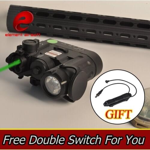 Element Airsoft Surefir Weapon Light green laser DBAL-D2 IR lazer Switch Gun wapens 20mm mira laser Tactical Hunting Flashlight