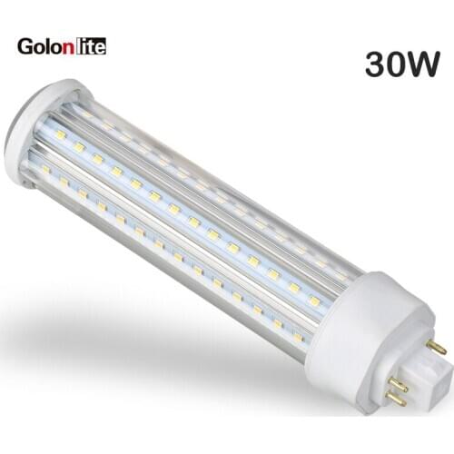 Golonlite E27 LED PL corn lamp E26 GX24 2 pins 4 pins LED PL light 360 degree 30W 24W 18W 13W 10W 7W 5W PF0.9 Ra80 factory price
