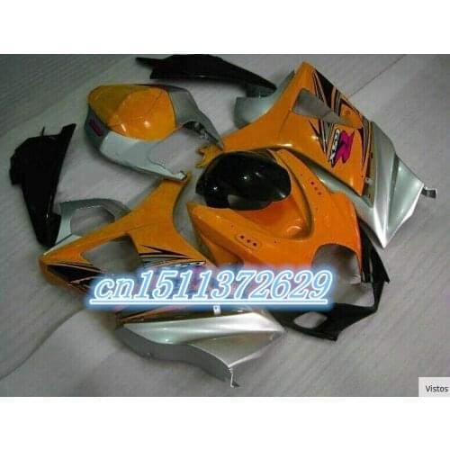 Hot sale ABS fairing kit for A GSX-R1000 K7 K8 2007 2008 black orange silver bodywork fairings set 07 08 GSXR1000