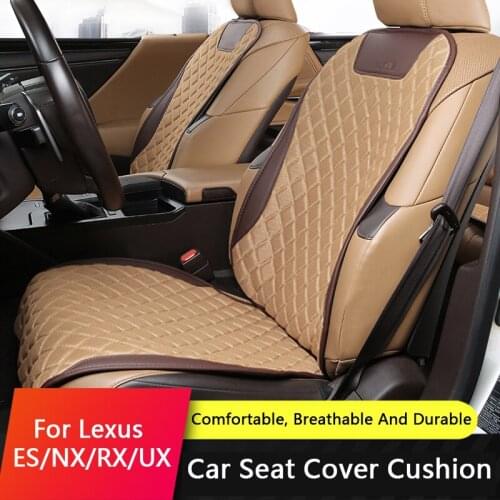 QHCP Cool Breathable Car Seat Cover Protector Front Rear Seat Back Cushion Pad Mat Backrest Auto Interior For Lexus ES UX NX RX