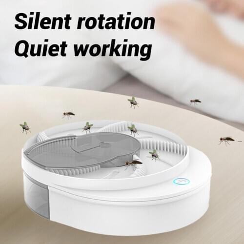 Automatic Flycatcher USB Charged Pest Electric Fly Trap Anti Fly Killer Traps Reject Control Catcher Mosquito Insect Traps 2020