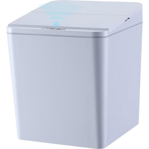 Touch-free Trash Cans Smart Induction Trash Bin Automatic Garbage Can Infrared Motion Sensor with Lid for Car Kitchen Bathroom
