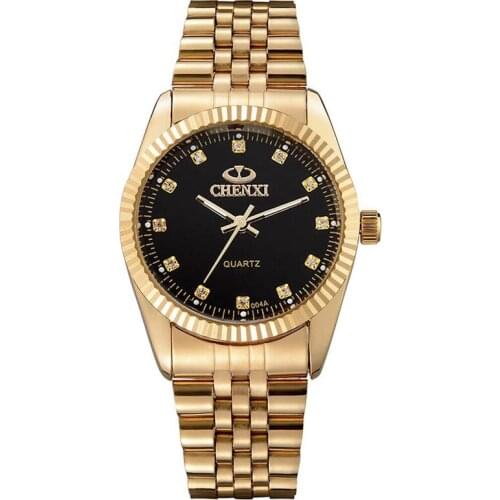 Chenxi Luxury Business Watches Men Diamond Watches Stainless Steel Band Analog Quartz Wristwatches Man Watch Relogio Masculino