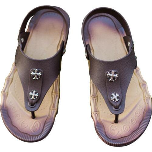 2019 Real New Summer Beach Shoes Men Sandals Roma Leisure Breathable Clip Toe Is Cool Procrastinate Dual-purpose Sandal Male 52