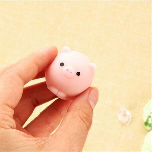 New 1pcs Pig Ball Squishy Slow Rising Kawaii Mini Mochi Bunny Phone Strap Squeeze Stretchy Pendant Bread Cake Kids Toy Gift