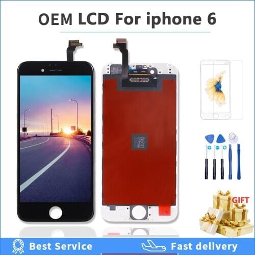 OEM lcd display For iPhone 6 A1549 A1586 A1589 touch Screen Replace lcd with original Digitizer Assembly for iPhone 6G 6 part