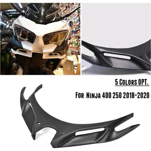 Motorcycle Front Aerodynamic Winglets Windshield Fairing Aerodynamic Wing for Kawasaki NINJA 250 400 2018 2019