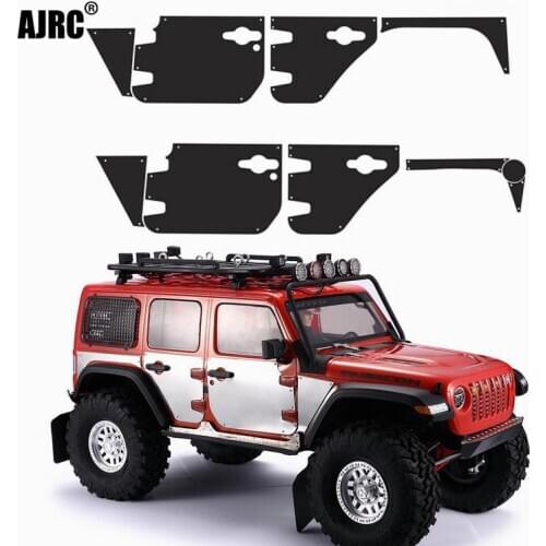 Suitable for 1/10 RC car AXIAL SCX10 III JEEP Wrangler body surround metal decorative sheet Car Door metal skid plate