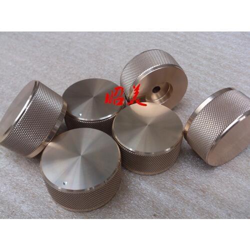 Diameter 44mm high 22mm all-aluminum power amplifier solid knob volume potentiometer knob HIFI audio amplifier knob