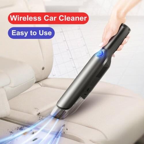 Oppselve Handheld Wireless Vacuum Powerful Cyclone Suction Rechargeable Car Vacuum Cleaner Wet Dry Auto Portable for Car Home PC