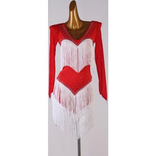 Salsa Latin Dance Dress Women for competition tango latin dress for girls dancing dress for women Custom color size