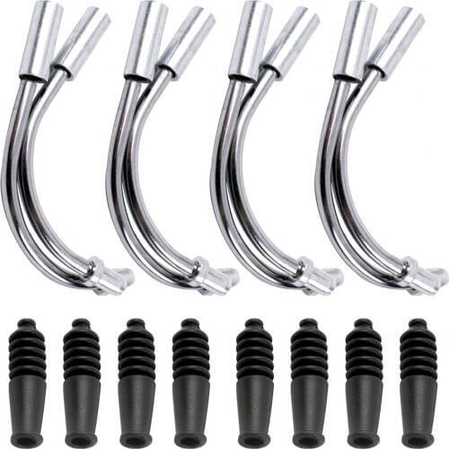 4 Sets Pipe Sleeves Protector Hose MTB Mountain Bike V Brake Noodles Cable Guide Bend Tube