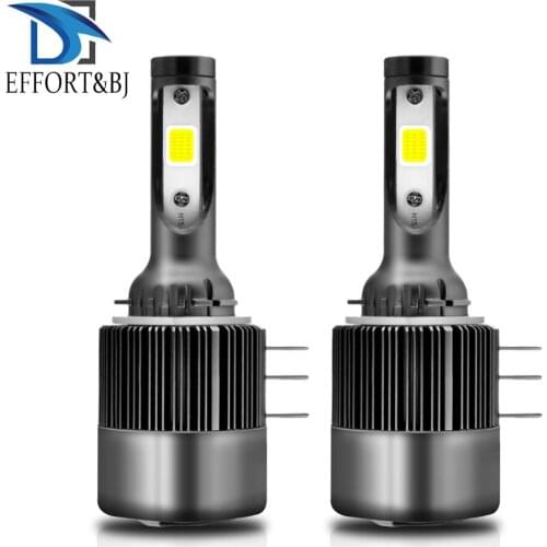Effort&BJ Auto Headlamp COB Light Bulb for Audi BMW Mercedes Benz Volkswagen H15 6000K 110W 26000LM Car LED Headlight