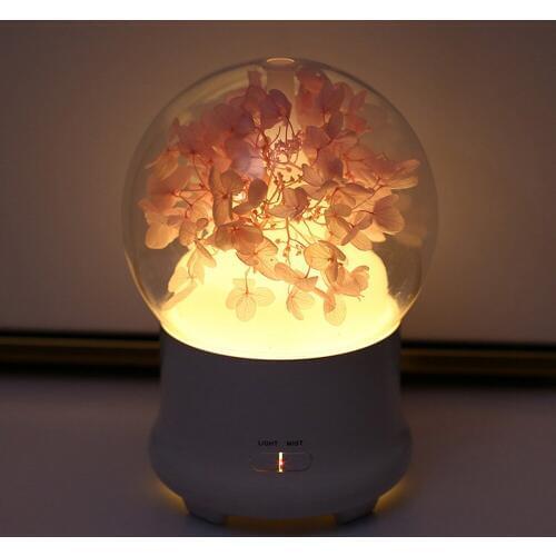 Eternal Flower Aroma Diffuser Essential Oil Air Humidifier with Colorful LED Lights for Home Ultrasonic Cool Mist Air Purifier