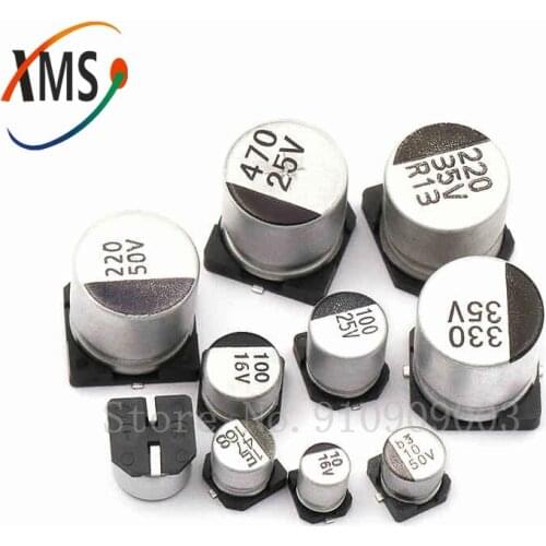10PCS Electrolytic capacitor 50V10UF 5*5mm SMD aluminum electrolytic capacitor 10uf 50v