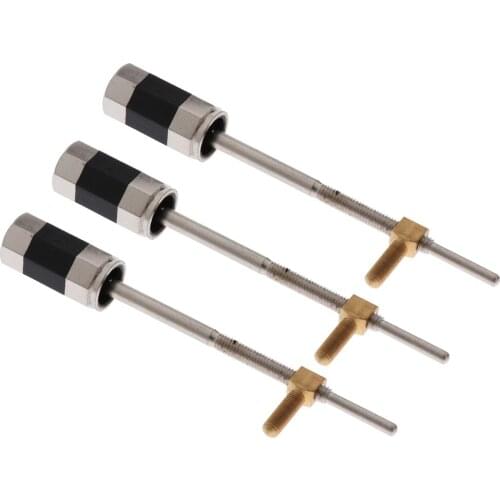 3x Double Bass Bow Frog Mounting Screws Silver Musical Instrument Accessory