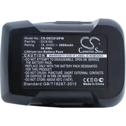 Cameron Sino 3000mAh battery for DEWALT DCD925 DCD925B2 DCD925KA DCD925N DC9180 DC9180C DC9182 Power Tools Battery