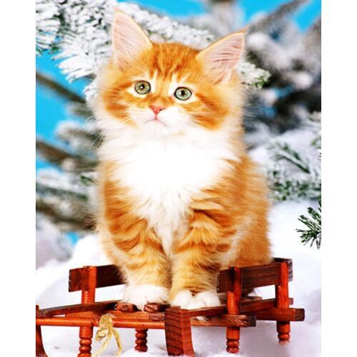 5D diamond embroidery cats mosaic painting cross stitch diy diamond painting cat rhinestones embroidery diamant schilderen