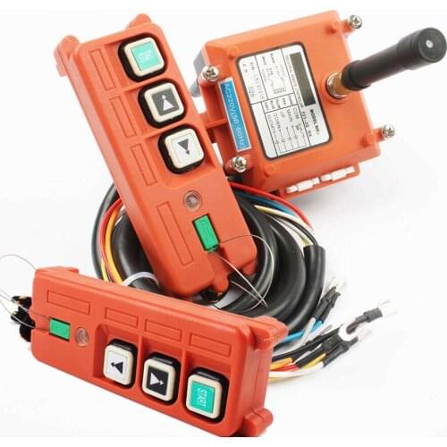 Wireless Industrial Remote Controller Electric Hoist Remote Control Winding Engine Used F21-2S 3 buttons 220V 110V 380V 12V