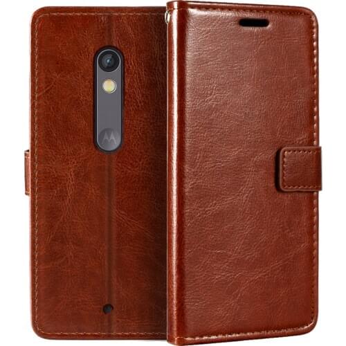 Case For Motorola Moto X Play Wallet Premium PU Leather Magnetic Flip Case Cover With Card Holder For Motorola Moto X Play