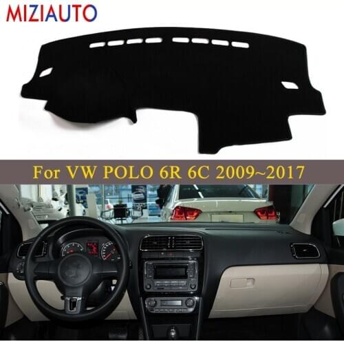 Car Dashboard Cover For Volkswagen For VW POLO 6R 6C 2009~2017 5 MK5 Dash Mat Pad Sun Shade Board Carpet Anti-slip Accessories