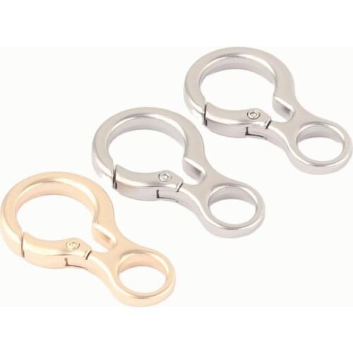 Gold Spring Round Lamp Bulb O Ring Gate Jewelry Charm Snap Hook,Metal Purse Handbag Hardware Bag Push Clasp Webbing Clip