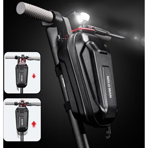 WILD MAN EVA Hard Shell Electric Scooter Front Storage Bag Skateboard Hanging Bag for Xiaomi Mijia M365