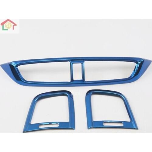 For Honda CRV CR-V 2017 2018 2019 2020 Car garnish detector trim Stainless steel middle side air conditioning switch outlet