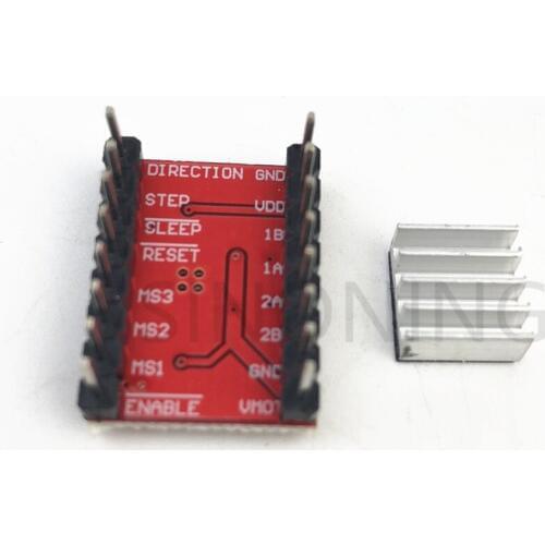 A4988 stepper motor driver reprap to send heat sink pin header has been soldered red board