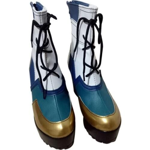 LOL True Damage Band Skin Qiyana Cosplay Shoes High heel platform Boots free shipping A