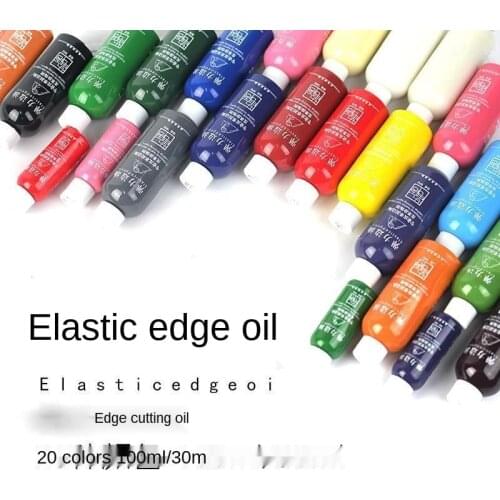 30ML DIY Leather Edge Paint Oil Dye Highlights Professional 20 Colors Watercolor Paint Liquid Leather Craft