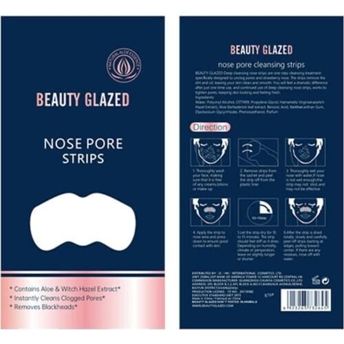 Beauty Glazed Strips From Black Dots Blackhead Nose Mask Mask Remove Blackhead Acne Remover Clear Black Head Nose Strips